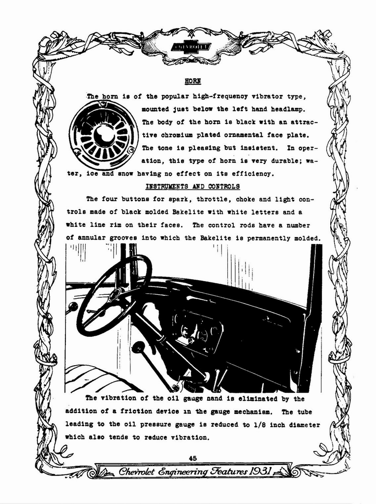 1931 Chevrolet Engineering Features Page 24